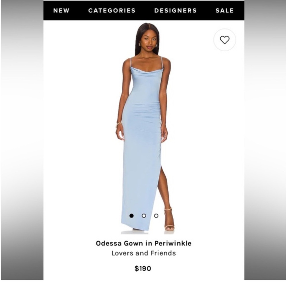 Odessa Gown in Periwinkle